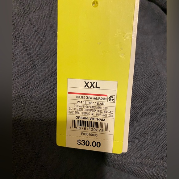 All In Motion Quilted Hip Length Sweatshirt w/ Kangaroo Pocket NWT - Picture 6 of 6